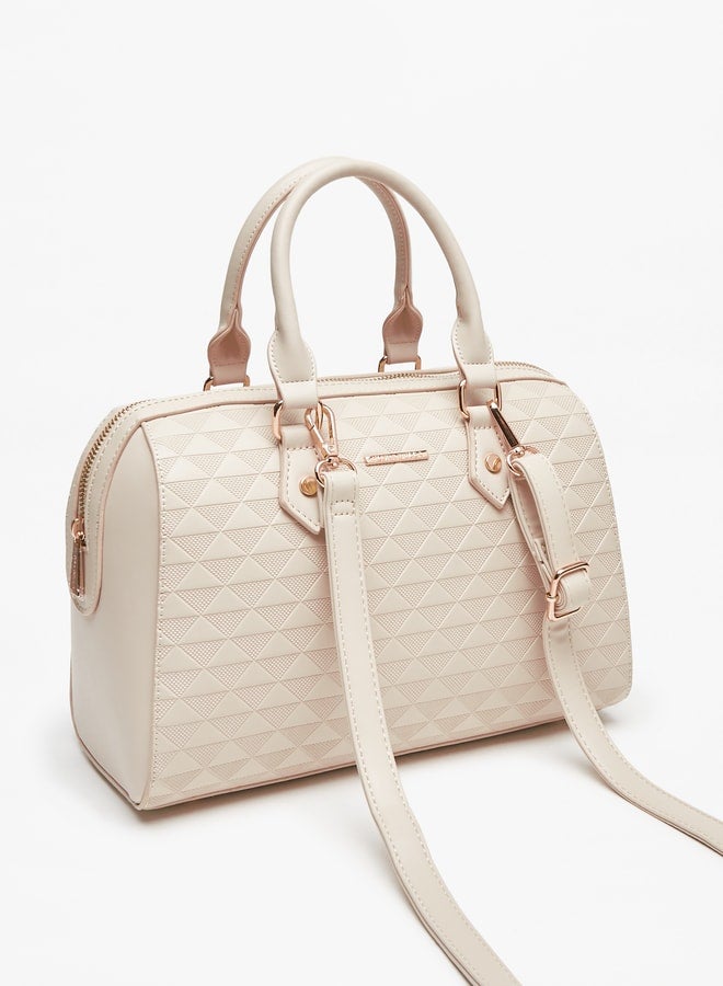 فلورا بيلا حقيبة يد نسائية بنقوش بارزة - Image 2