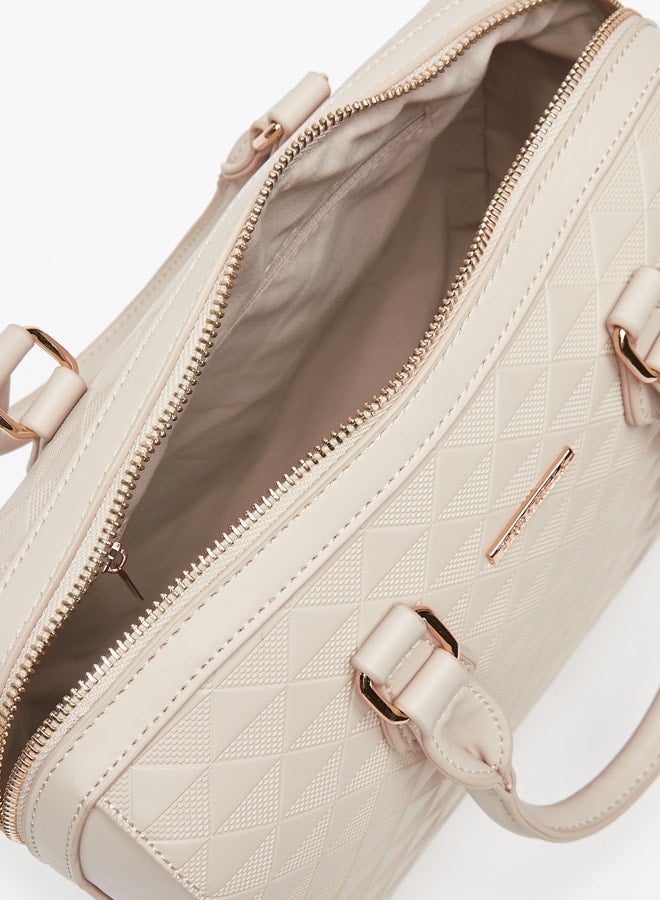 فلورا بيلا حقيبة يد نسائية بنقوش بارزة - Image 4