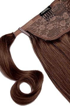 LullaBellz Luxury Gold 22 120g Human Hair Pony 8 Chestnut - Image 3