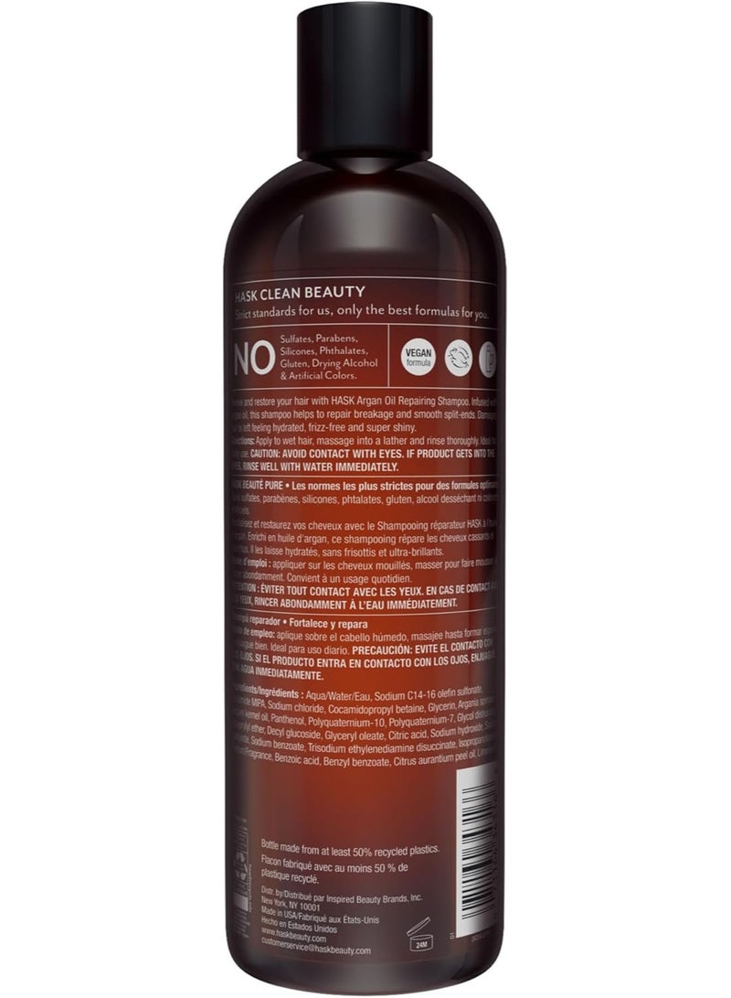 Hask Argan Oilâ Repairing Shampoo, 355ml - Image 3
