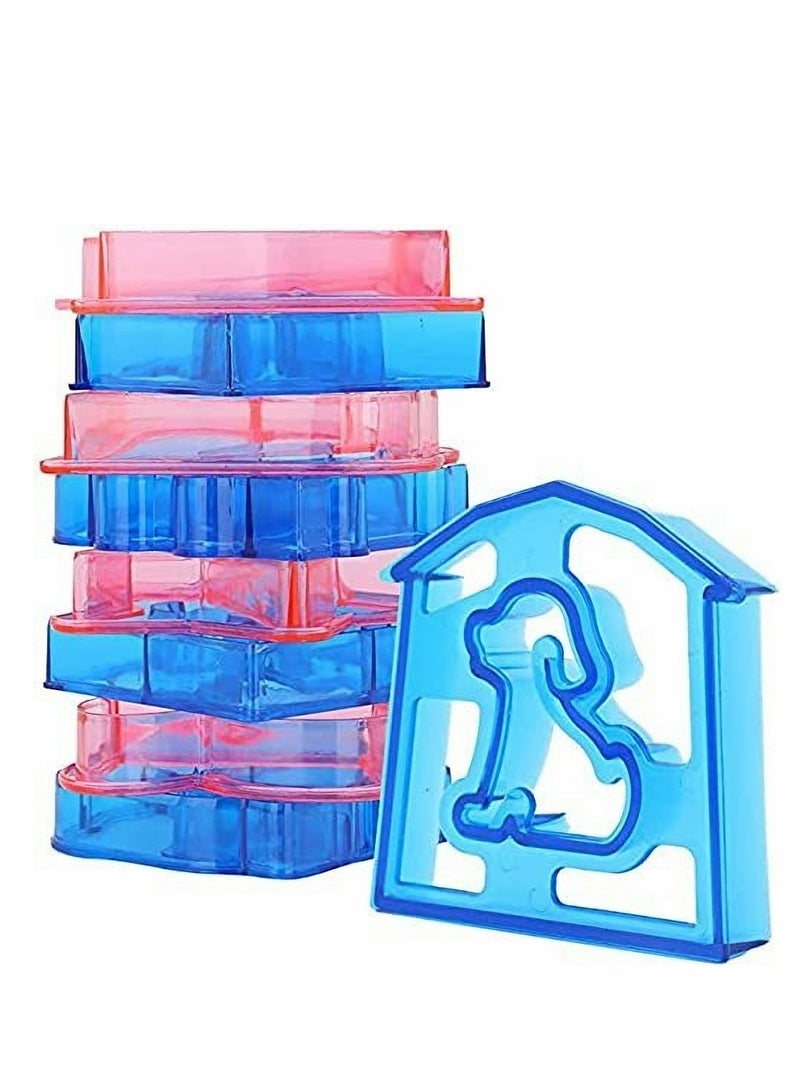Excefore Kids Sandwich Cutter Set of 10 - Multi Shapes and Cute Design Sandwich Cutters，Sandwich and Bread Crust Cutters in 10 Cute Shapes, for Bento Lunch Box - Image 2