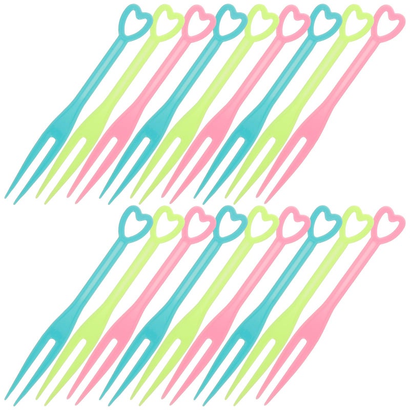 Reusable 500Pcs Colorful Fruit Forks For Party Dessert Bento Snack Picnic Restaurant Bar - Image 2