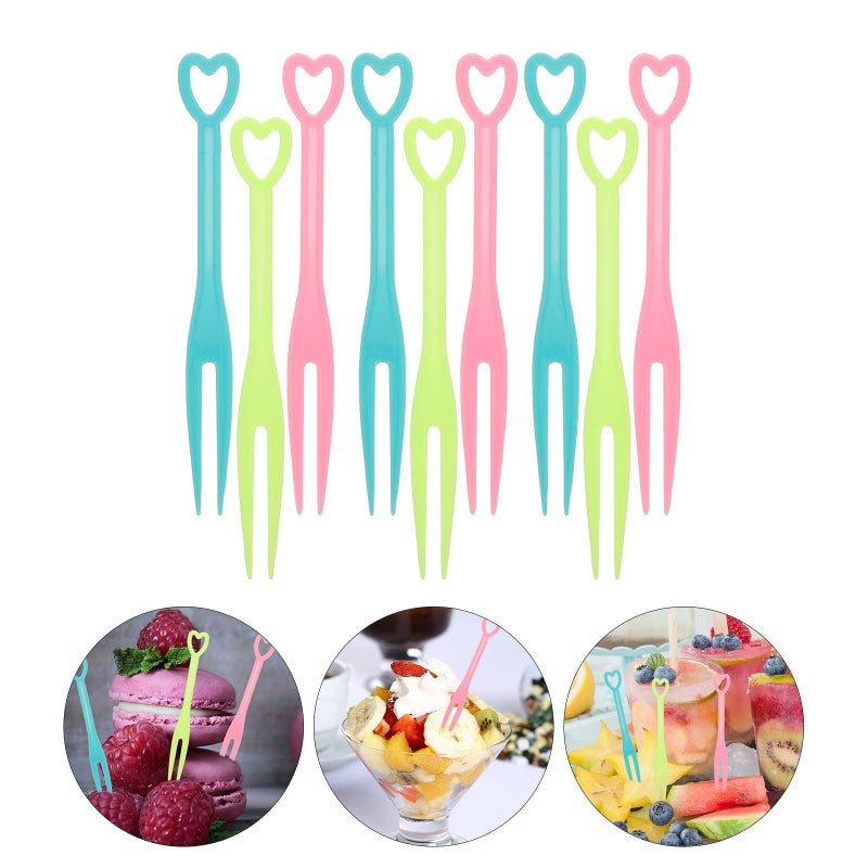 Reusable 500Pcs Colorful Fruit Forks For Party Dessert Bento Snack Picnic Restaurant Bar - Image 5