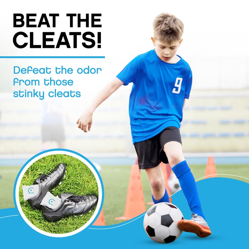 NonScents Shoe Deodorizer 2-Pack (4 Count) - Odor Eliminator, Air Freshener, Smell Absorber, Scent Remover for Shoes, Gym Bags, Soccer Cleats, Closets, Pet Area, Reusable - Shoe Deodorant - Image 5