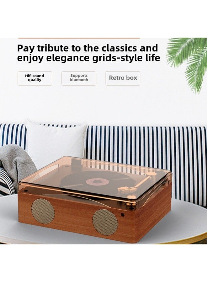 Retro Multi-function CD Player CD Player High Fidelity Sound Quality Portable Rechargeable CD Disc Player Supply-Body Color:X100 Brown  - Image 5