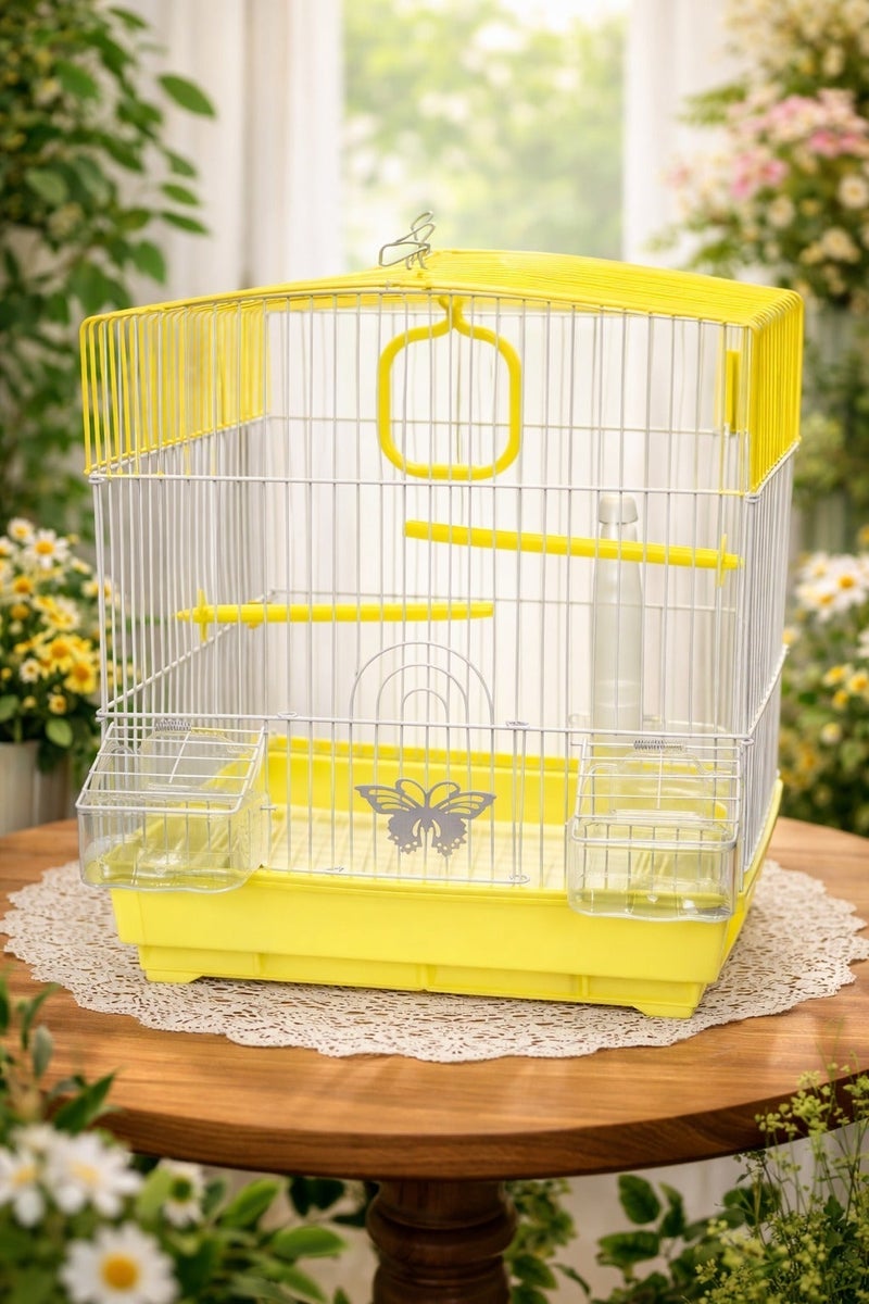 Petto W 103 Bird Cage – Compact Metal Bird Cage (30 × 23 × 39 cm) - Image 2