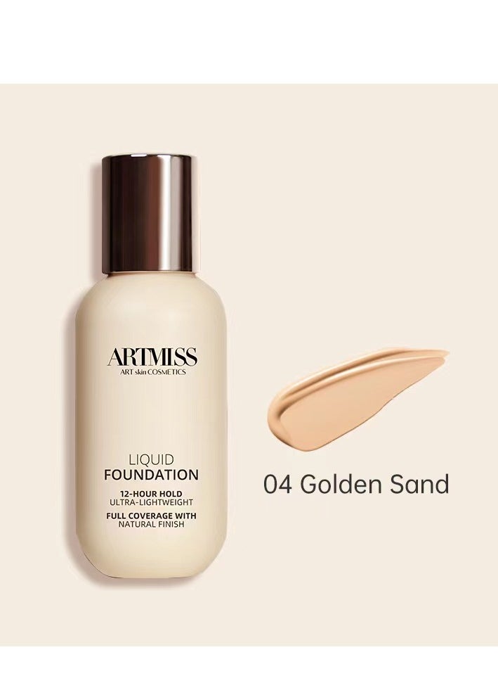 ARTMISS Long Lasting Ultra-lightweight Liquid Foundation 04（Comes with brush）  - Image 2