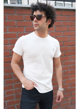 Four Man Crew Neck Standard Fit Basic Cotton Men's T-Shirt 3-Pack  - Image 5