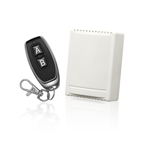 TOPENS HLR01 HomeLink Compatible Universal Receiver with Remote Control Transmitter for Automatic Swing Sliding Gate Opener Garage Door Opener, Security Gate Operator Accessory - Image 1