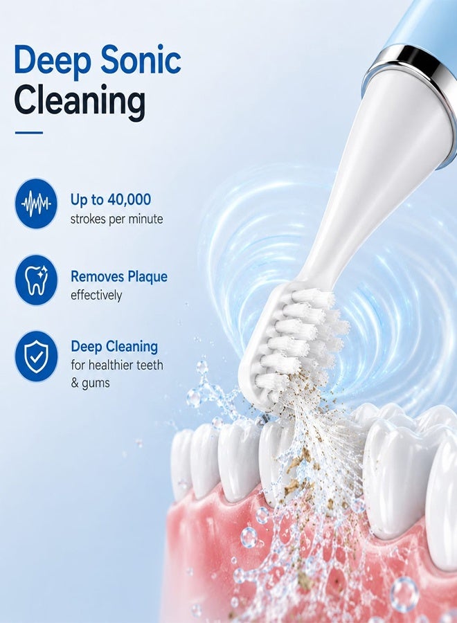 MARGOUN Electric Toothbrush Sonic Rechargeable Portable Travel Toothbrush Oral Hygiene Dental Care Brush - Image 4