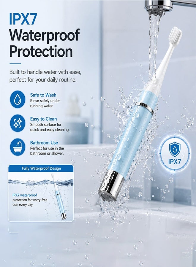 MARGOUN Electric Toothbrush Sonic Rechargeable Portable Travel Toothbrush Oral Hygiene Dental Care Brush - Image 1