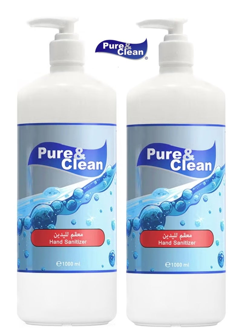 Pure & Clean Pure & Clean The Best Instant Hand Sanitizer 1 Liter ( 2Pack)  - Image 1