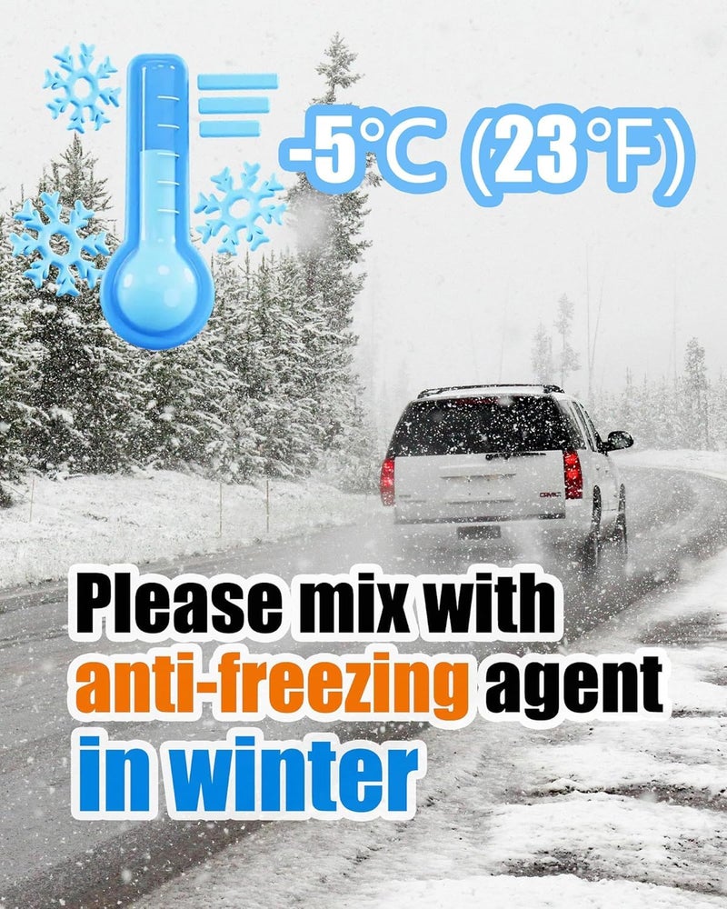 TEKCOOL أقراص تنظيف زجاج السيارات المركزة لمساحات الزجاج، أقراص صلبة لسائل غسيل الزجاج الأمامي، أقراص منظف الزجاج (عبوة من 50) - Image 2