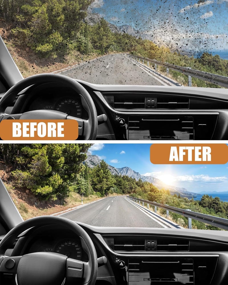 TEKCOOL أقراص تنظيف زجاج السيارات المركزة لمساحات الزجاج، أقراص صلبة لسائل غسيل الزجاج الأمامي، أقراص منظف الزجاج (عبوة من 50) - Image 4