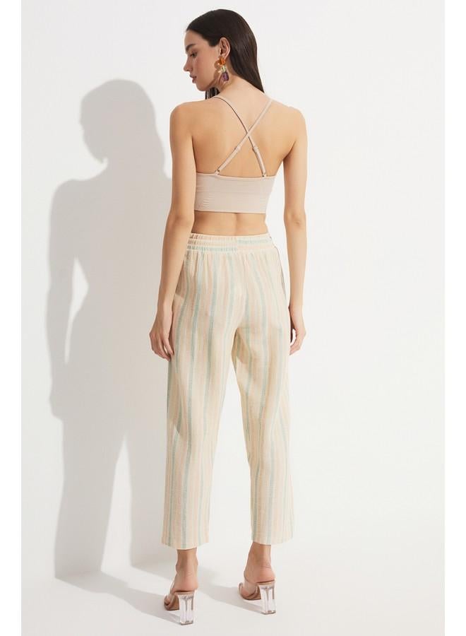 جون بنطلون مخطط قطن 100% حصري لشهر يونيو بيج - Image 2