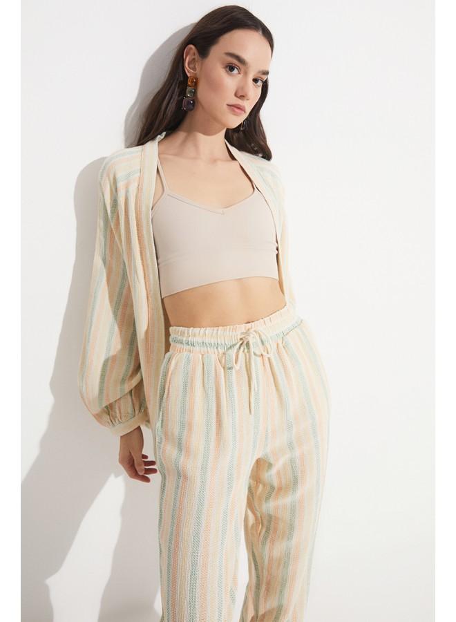 جون بنطلون مخطط قطن 100% حصري لشهر يونيو بيج - Image 1