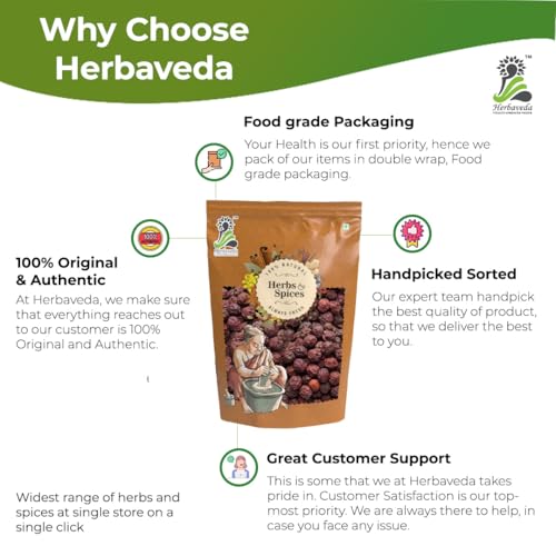 LEANBEING Herbaveda- Hawthorn Berry Whole 200 Gram | Good For Heart | Promotes Digestion - Image 3
