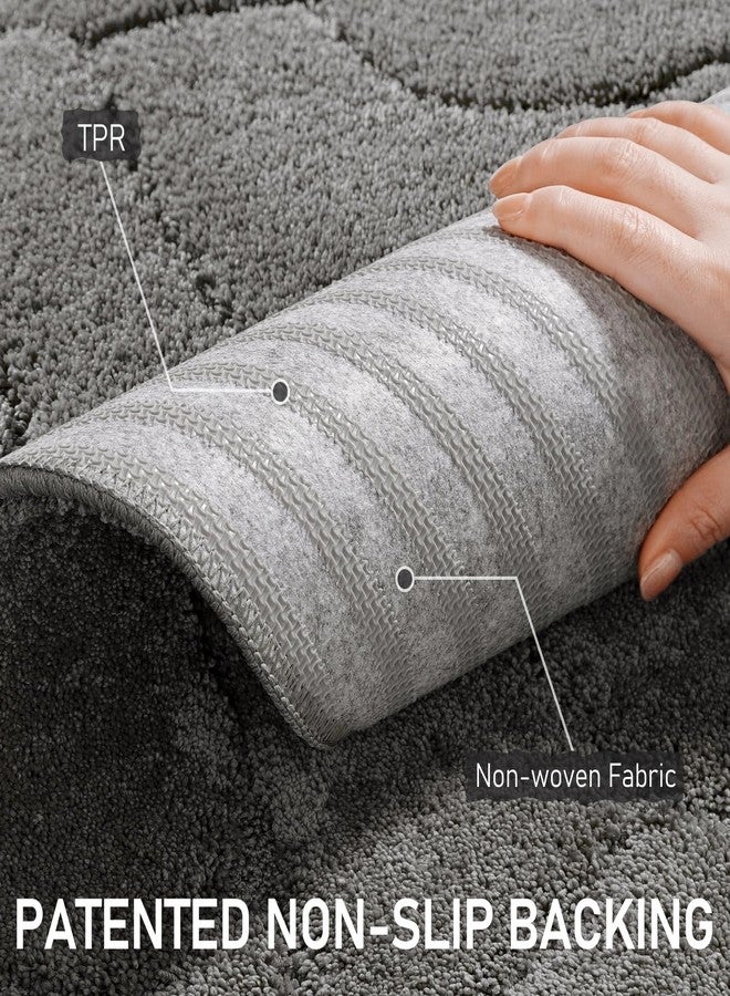 BSICPRO Large Dog Door Mat for Muddy Paws, 22x47 Absorbent Dirt Trapper Long Door Mat, Non-Slip Washable Mud Mat for Dogs, Polyester Microfiber Soft Pet Rug Mat for Entryway, Mud Dog Paws, Patio (Gray) - Image 3