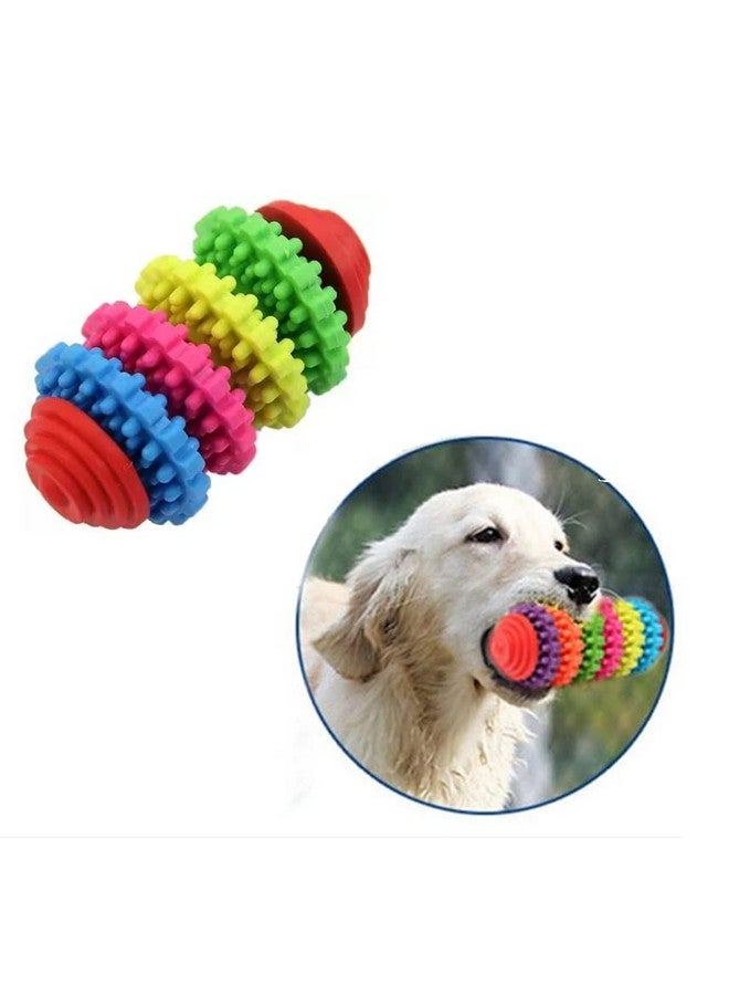 Pet Chew Spike Ring Toy Dog Puppy Dental Teething Healthy Molar Teeth Gums Bite-Resistant Colorful Natural Rubber Tooth Cleaning Tools - Image 2
