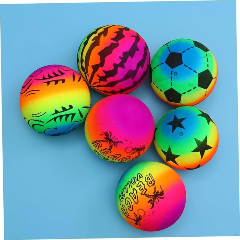Wizme Beach Balls/Inflatable Pool Balls/Swimming Pool Balls for Adults Kids Summer Beach Water Games Beachball to Use at Pools, Beach, Outdoor & Indoor Play (Set of 4) - Image 5