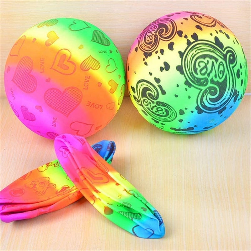 Wizme Beach Balls/Inflatable Pool Balls/Swimming Pool Balls for Adults Kids Summer Beach Water Games Beachball to Use at Pools, Beach, Outdoor & Indoor Play (Set of 4) - Image 4