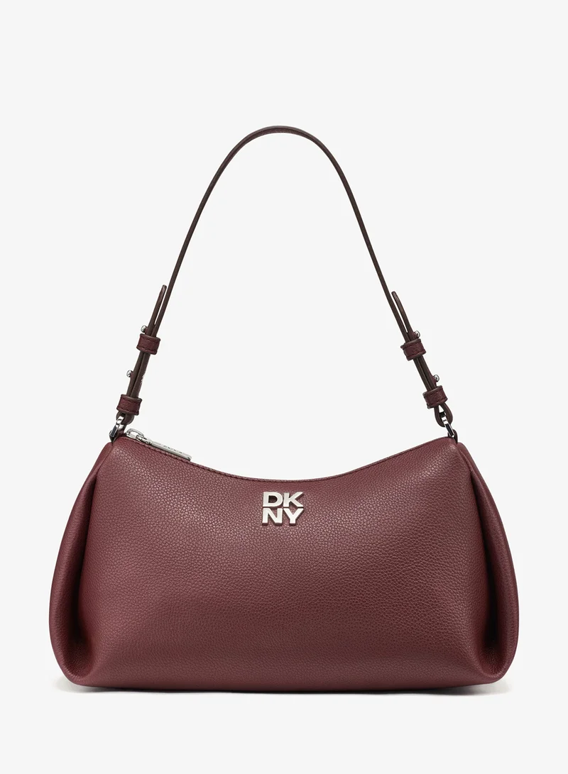 DKNY Remy Logo Detailed Zip Through  Shoulder Bag