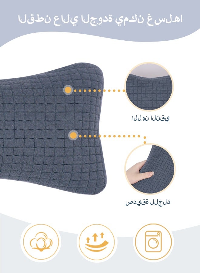 النوم مع وسادة صغيرة، وسادة الرقبة ودعم الخصر، وسادة السفر للطائرات والسيارات والمكاتب والمنزل، وسادة صغيرة قابلة للغسل على الجانب للنوم، الأزرق البحرية-1PC - Image 3