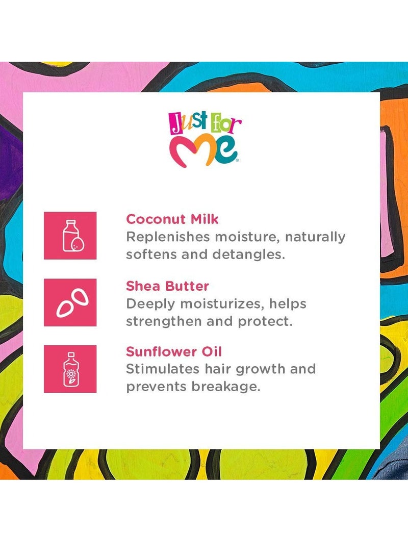 Just for Me Just For Me Natural Hair Milk Lotion (3 Pack) - Hydrates & Strengthens, Contains Coconut Milk, Shea Butter, Vitamin E, Sunflower Oil, Lightweight Moisture, Reduces Frizz, 10 oz  - Image 3