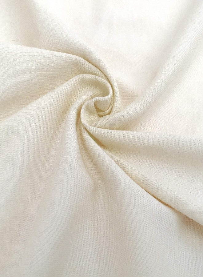TL Care 15" x 33" Fitted Bassinet Sheet, 100% Natural Cotton Supreme Jersey Knit, Cream, Soft Breathable - Image 2