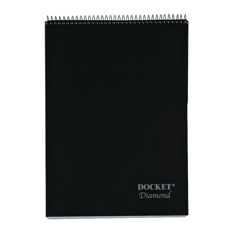 TOPS Docket Diamond Premium Stationery Wirebound Tablet, 8.5 x 11.75 Inches, 60 Sheets, Legal Ruled, Natural White (63978), Black - Image 2