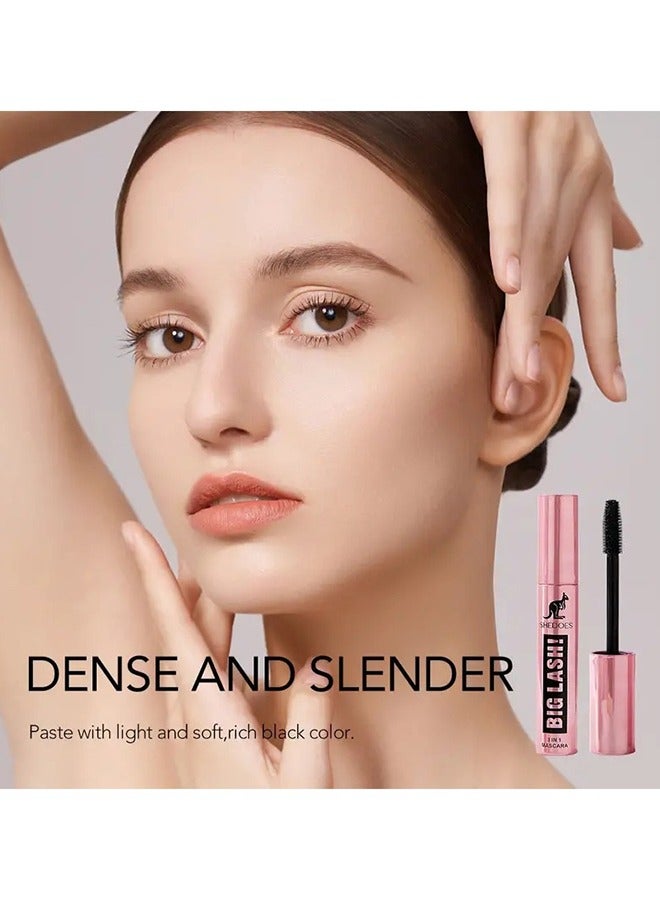 SHEDOES Waterproof Mascara Thick Lengthening Curling Long Lasting Big Eye Makeup 4D Mascara - Image 5
