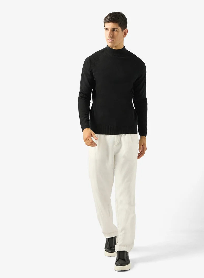 Robert Wood  Casual Turtle Neck Pullover Sweater for Men | Best Price UAE