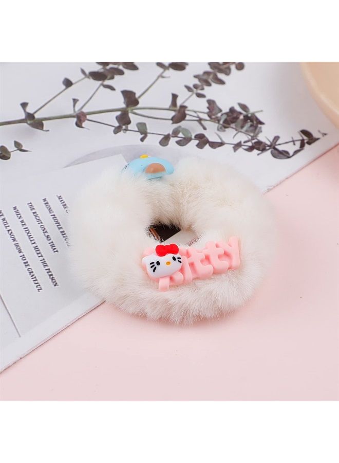 G-Ahora Kawaii Kitty Cat Headband with Hair Ties Hair Clip Kitty Cat Spa Makeup Headband Hair Accessories Gift for Kid Girl Women (HB-Kitty) - Image 2