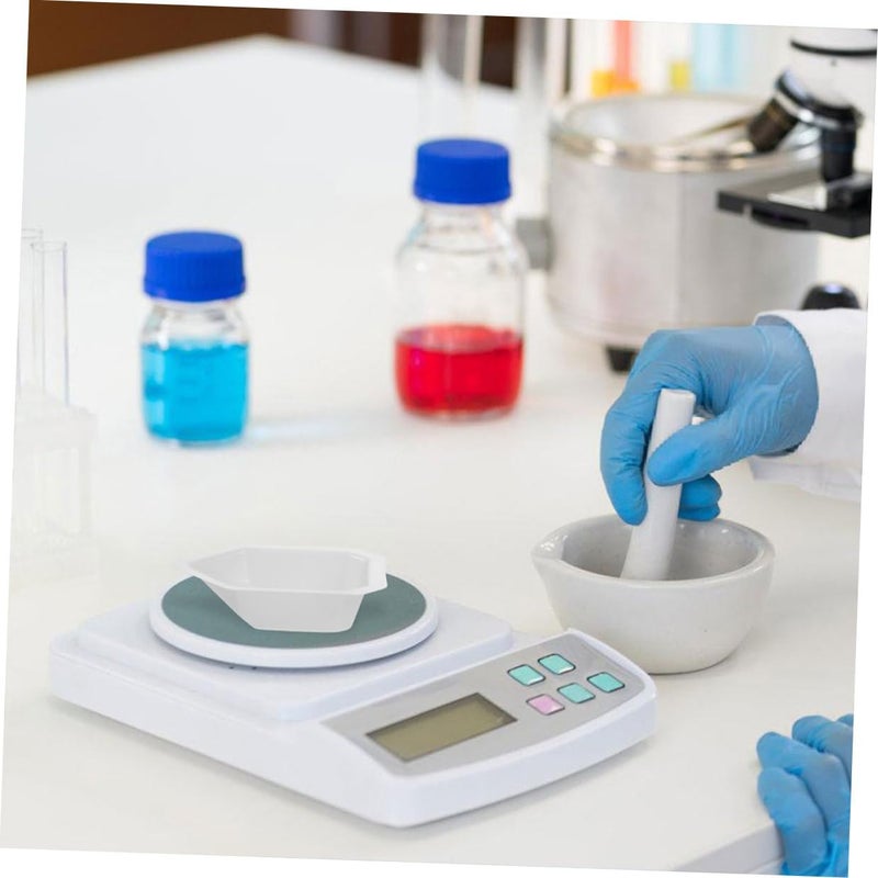 Medium Plastic Weighing Boats 10pcs Reusable Balance Pans for Laboratory Kitchen - Image 4