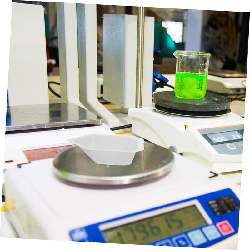 Medium Plastic Weighing Boats 10pcs Reusable Balance Pans for Laboratory Kitchen - Image 5