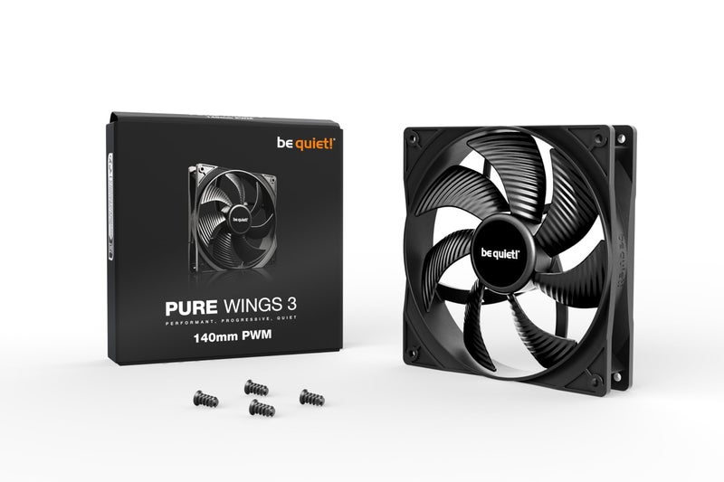be quiet! Pure Wings 3 140mm Quiet PWM Case Fan | High top-end Speed with Low Minimum RPM | Extraordinary air Pressure | BL108 - Image 3