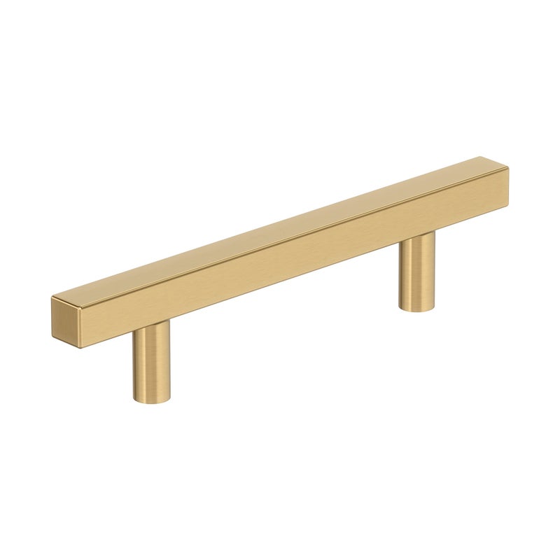 Amerock Bar Pulls Square 3-3/4 inch (96mm) Center-to-Center Champagne Bronze Cabinet Pull - 10 Pack - Image 1