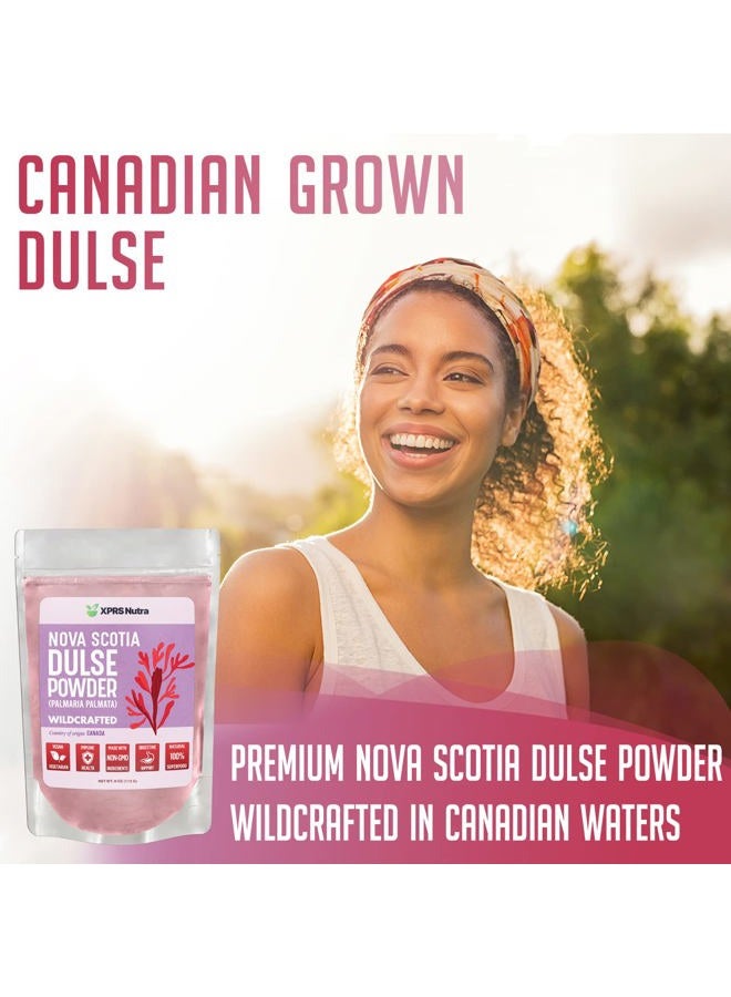 XPRS Nutra Dulse Powder (Palmaria Palmata) - Canadian Wildcrafted Nova Scotia Dulse Powder for Thyroid and Bones - Vegan Friendly Atlantic Dulse Powder (8 Ounce) - Image 2