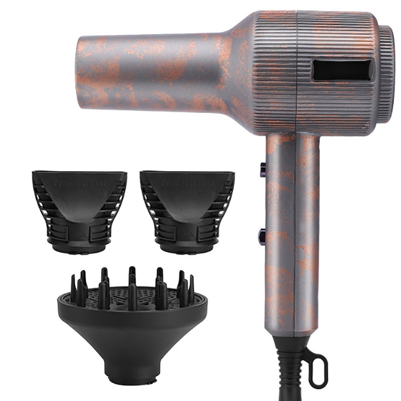 Electric Hair Dryer 2000W Home Hair Blower Hot Cold Wind 3 Speeds Adjustable with Concentrator Nozzle Hair Dryer Diffuser Portable Hair Styling Tool - Image 1