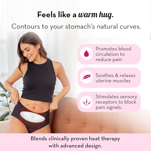 Plush 8+ Hour Instant Cramp Relief Heating Patch (Pack of 2) | 100% Herbal & Safe | Air Activated | No Side Effects - Image 3