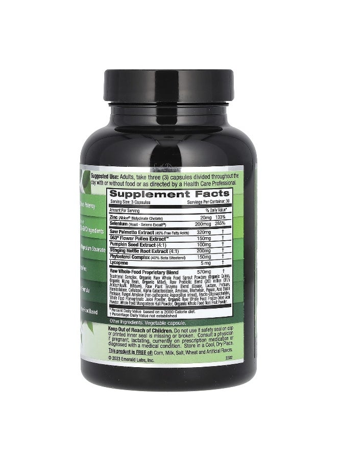 Emerald Laboratories Emerald Laboratories, Prostate Health, 90 Vegetable Caps  - Image 2