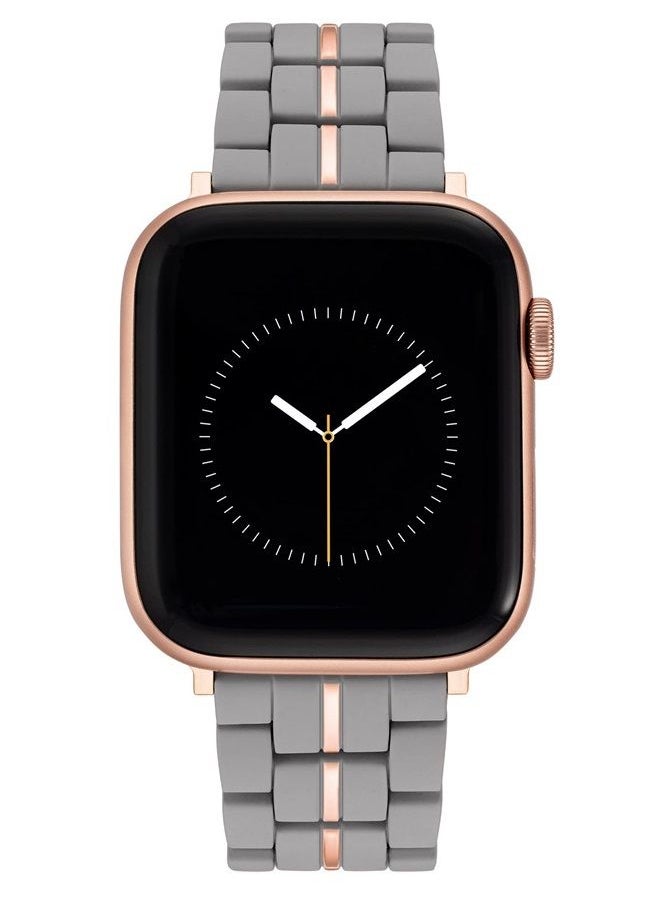 NINE WEST - Fashion Rubberized Bracelet for Apple Watch Secure, Adjustable, Apple Watch Band Replacement, Fits Most Wrists - Image 1