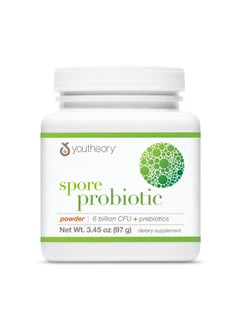 Spore Probiotic Powder - 6 Billion CFU + Prebiotics, Net Wt. 3.45 oz (97g) - Dietary Supplement