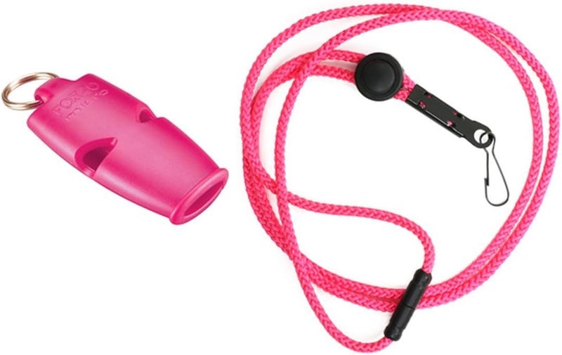 Fox 40 Micro Pealess Safety Whistle with Lanyard 110 dB Pink 95130408