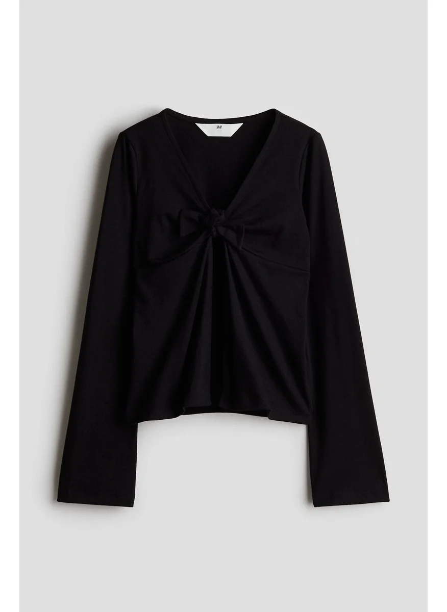 اتش اند ام Tie-Detail Cardigan