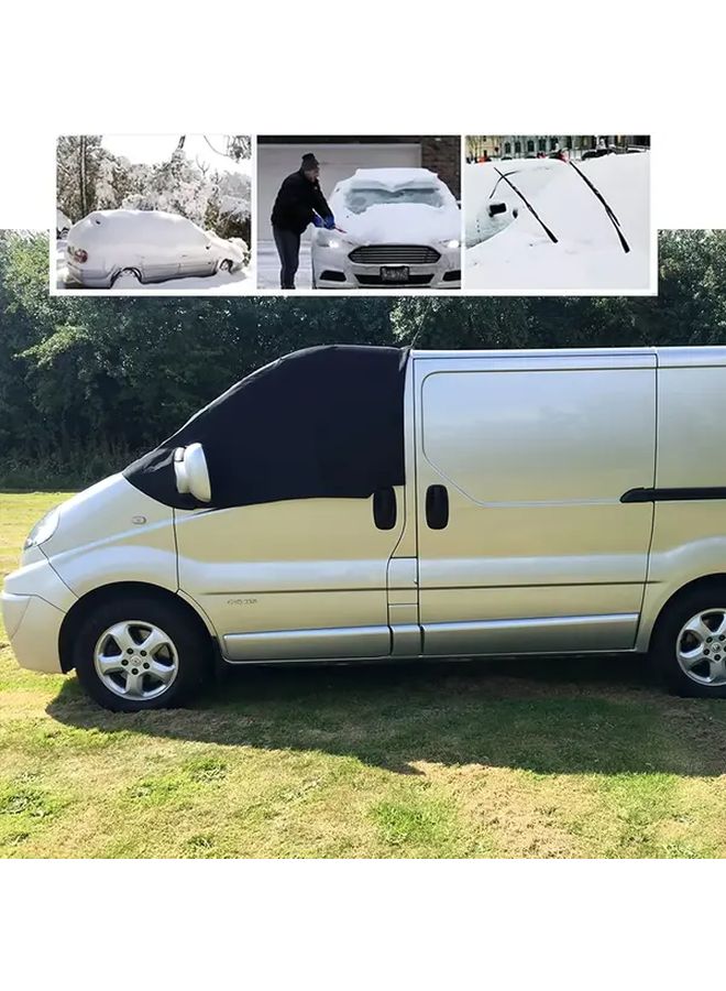 غطاء الزجاج الأمامي للسيارة Opaltool 600D للحماية من الشمس باللون الأسود لسيارة Vivaro من 2001 إلى 2014 - Image 4