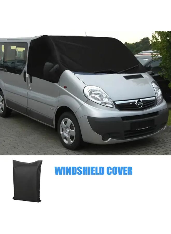 غطاء الزجاج الأمامي للسيارة Opaltool 600D للحماية من الشمس باللون الأسود لسيارة Vivaro من 2001 إلى 2014 - Image 5