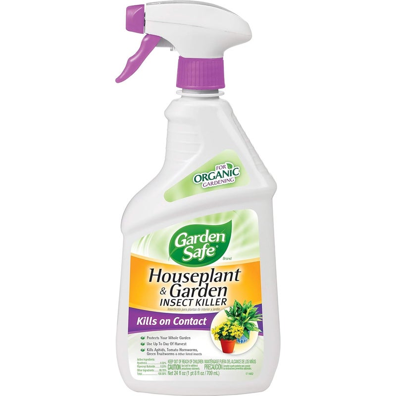 Garden Safe Houseplant and Garden Insect Killer, 24-Ounce Spray, Pack of 1 - Image 1
