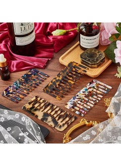 Patelai 4 Pieces Hair Combs for Women Wide Tooth Tortoise Comb for Curly Long Hair Detangling Comb Leopard Pocket Comb Wet and Dry Hair Comb French Hair Tangle Comb for Thick Curly Hair  - Image 4