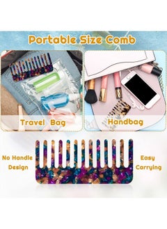 Patelai 4 Pieces Hair Combs for Women Wide Tooth Tortoise Comb for Curly Long Hair Detangling Comb Leopard Pocket Comb Wet and Dry Hair Comb French Hair Tangle Comb for Thick Curly Hair  - Image 5
